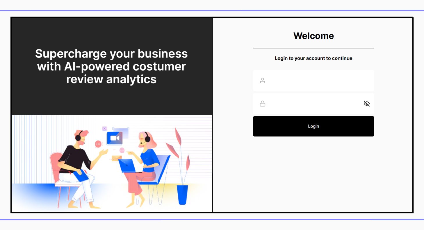 Sign in page to Retail Intelligence
